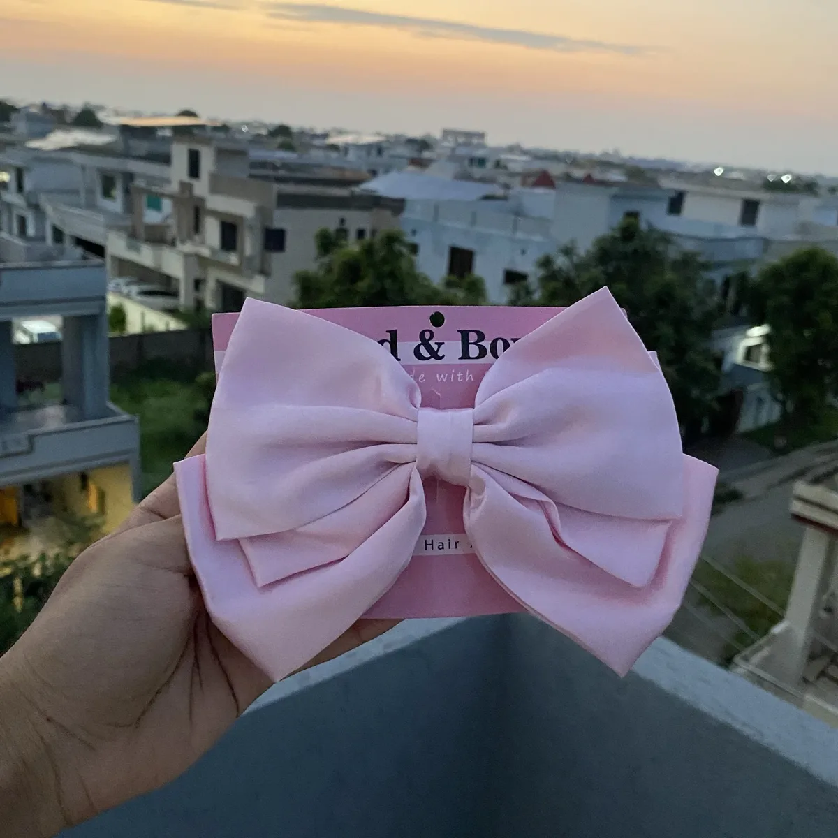 SILK TRIPLE LAYERS BOWS [set of 2] thumbnail 2