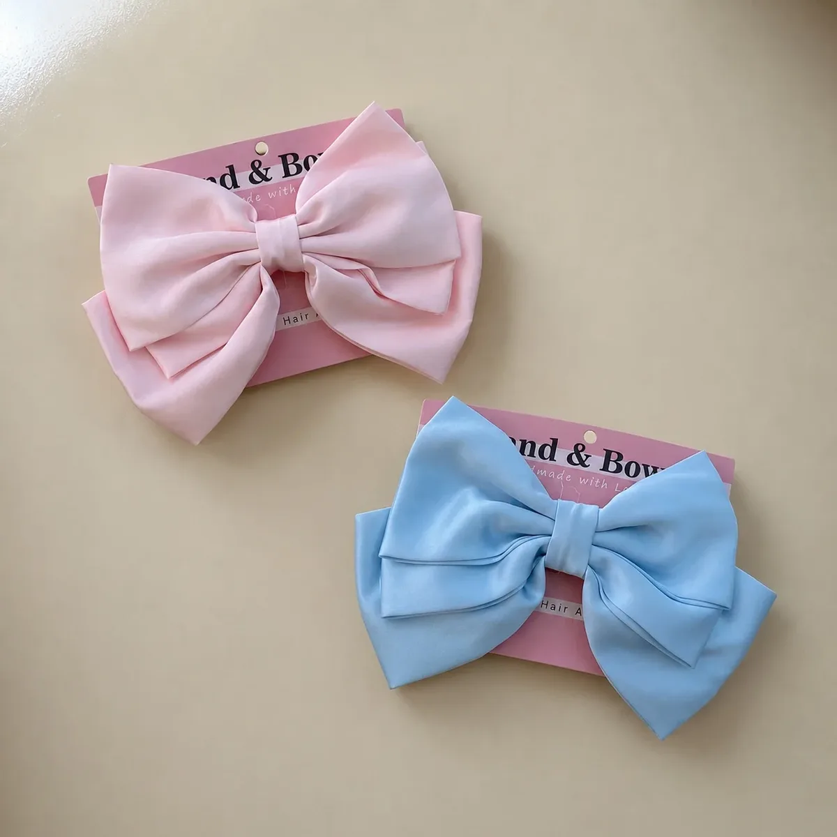 SILK TRIPLE LAYERS BOWS [set of 2]